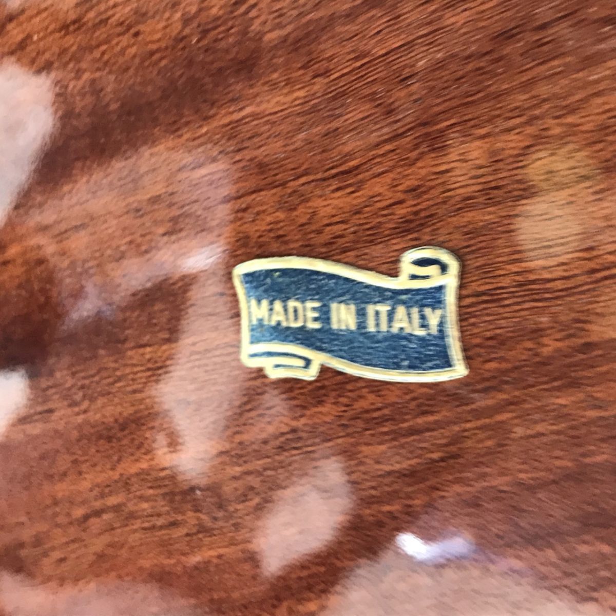 イタリア製 キャスターワゴン ワインホルダー付き キッチンワゴン 象嵌細工 Made in ITALY[C2718]の画像7