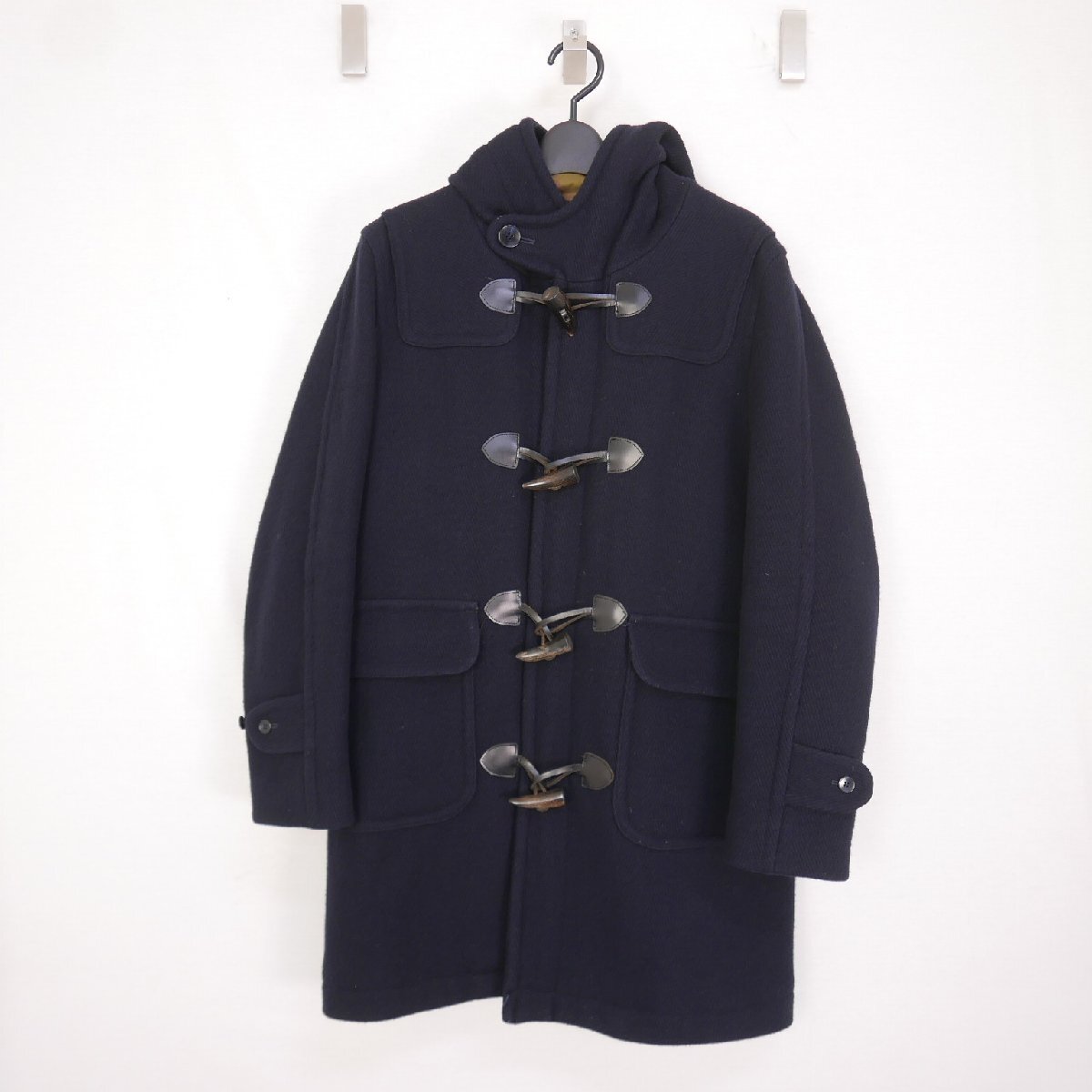 SOPHNET. ソフネット WOOL MELTON DUFFLE COAT メンズ アウター メルトン ウール ダッフルコート 裏地カモフラ NAVY M SOPH-134064_画像1