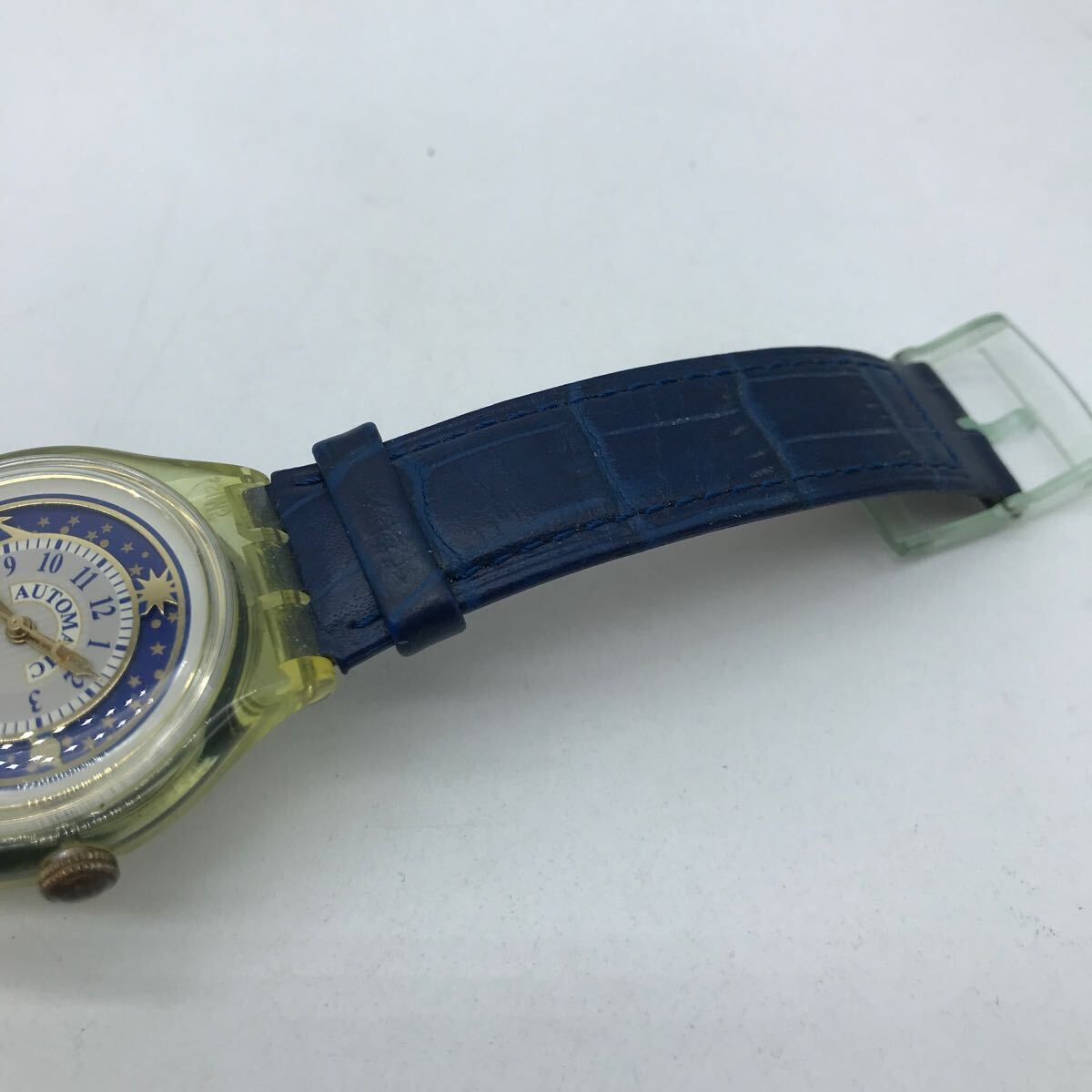Swatch Swatch Automatic self-winding watch operation goods star Star reverse side ske leather belt 