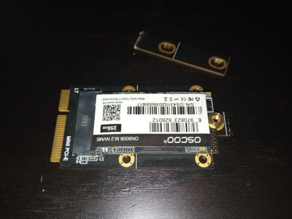 新品良品即決■送料無料 m.2 nvme ssd → mini pci-e 変換アダプタ M key nvme ssd 2230/2242/2260/2280対応_画像3