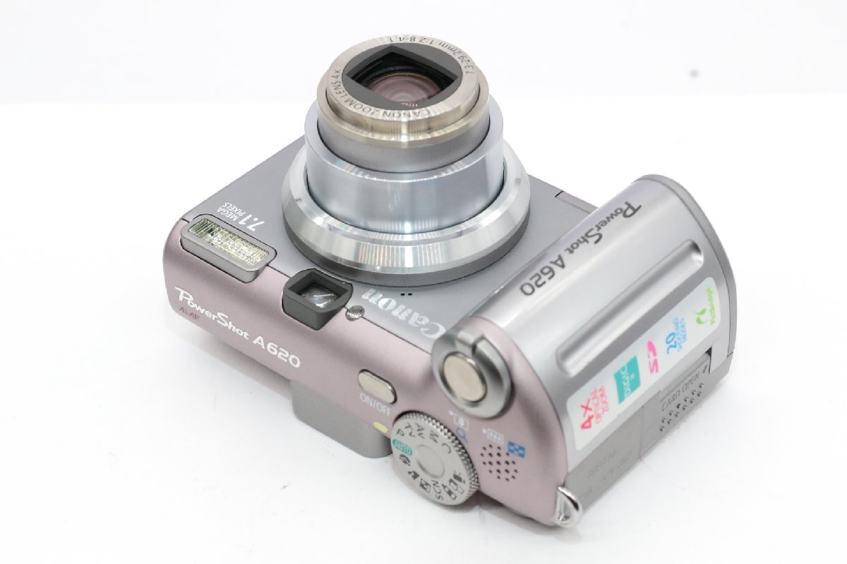 同梱歓迎【良品/動作品】CANON キャノン POWER SHOT A620（単三電池で動く、SDカード付）#4905の画像4