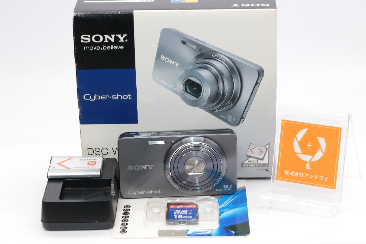同梱歓迎【良品/動作品】SONY ソニー CYBER-SHOT DSC-W570 (バッテリー、充電器(社外品)、SDカード付)#4914