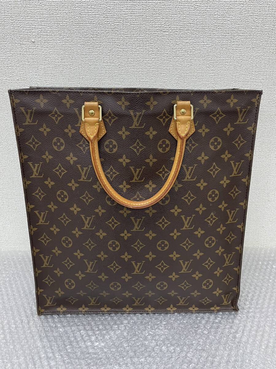 LOUIS VUITTON/ルイヴィトン/モノグラム /サックプラ/ハンド/トートバッグ/レザー/ビジネス/ブラウン系/0325e_画像2