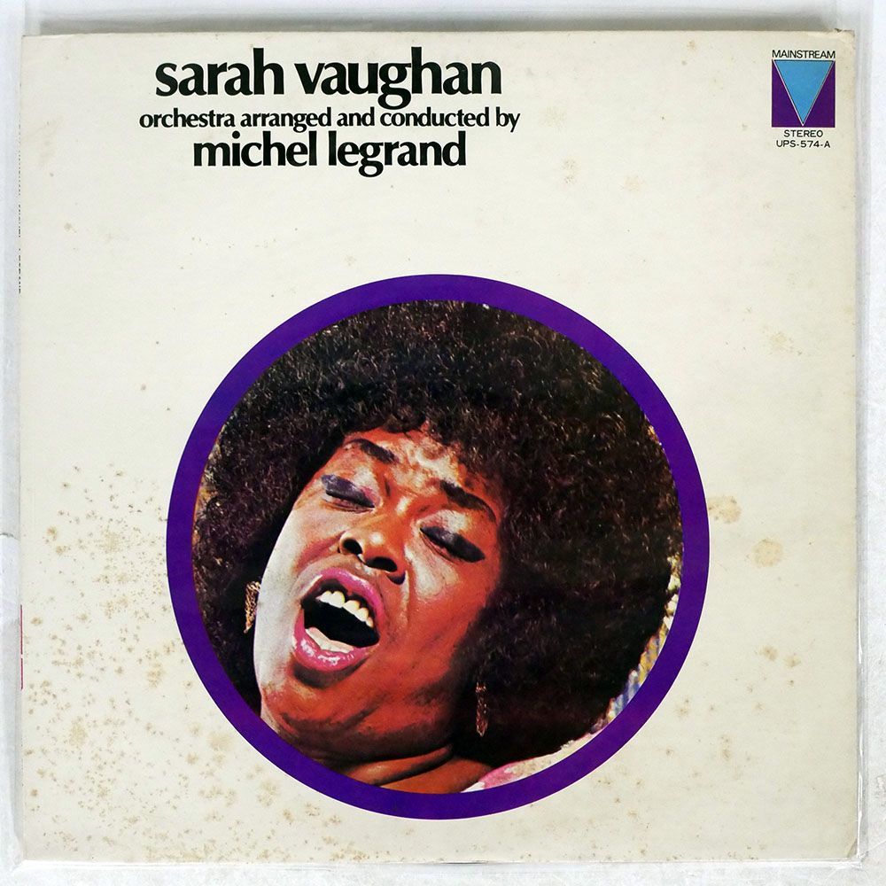 SARAH VAUGHAN/ORCHESTRA ARRANGED AND CONDUCTED BY MICHEL LEGRAND/MAINSTREAM UPS574A LP_画像1