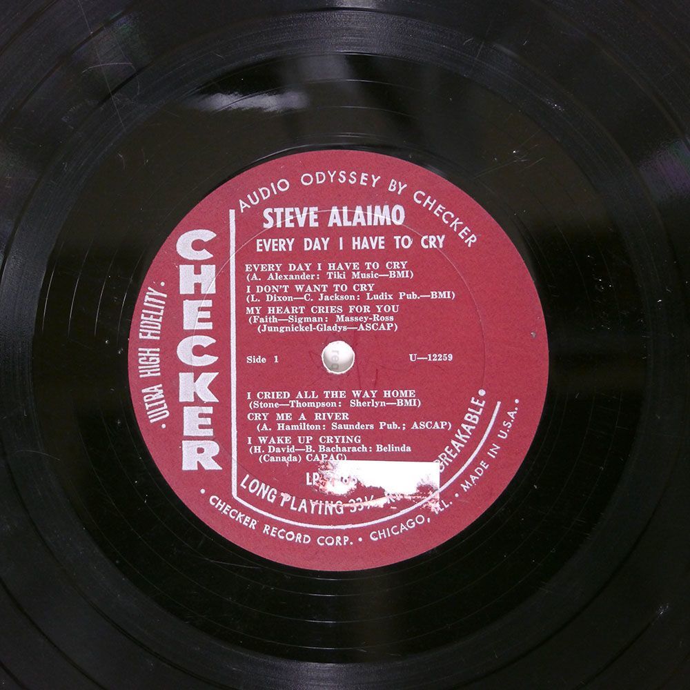 米 STEVE ALAIMO/EVERYDAY I HAVE TO CRY/CHECKER LP2986 LP_画像2