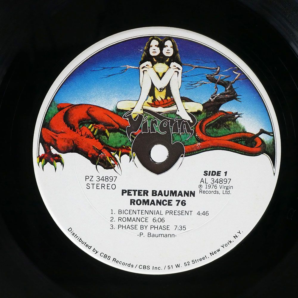 米 PETER BAUMANN/ROMANCE 76/VIRGIN PZ34897 LP_画像2