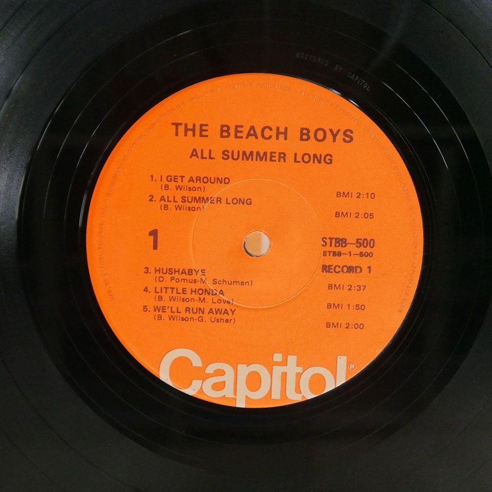 米 BEACH BOYS/ALL SUMMER LONG/CAPITOL STBB1500SN16016 LP_画像2