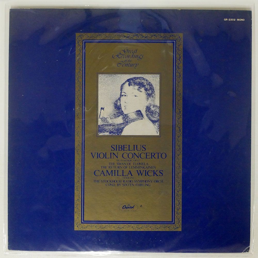 カミラ・ウィックス/シベリウス ヴァイオリン協奏曲/ANGEL GR2202 LP_画像1