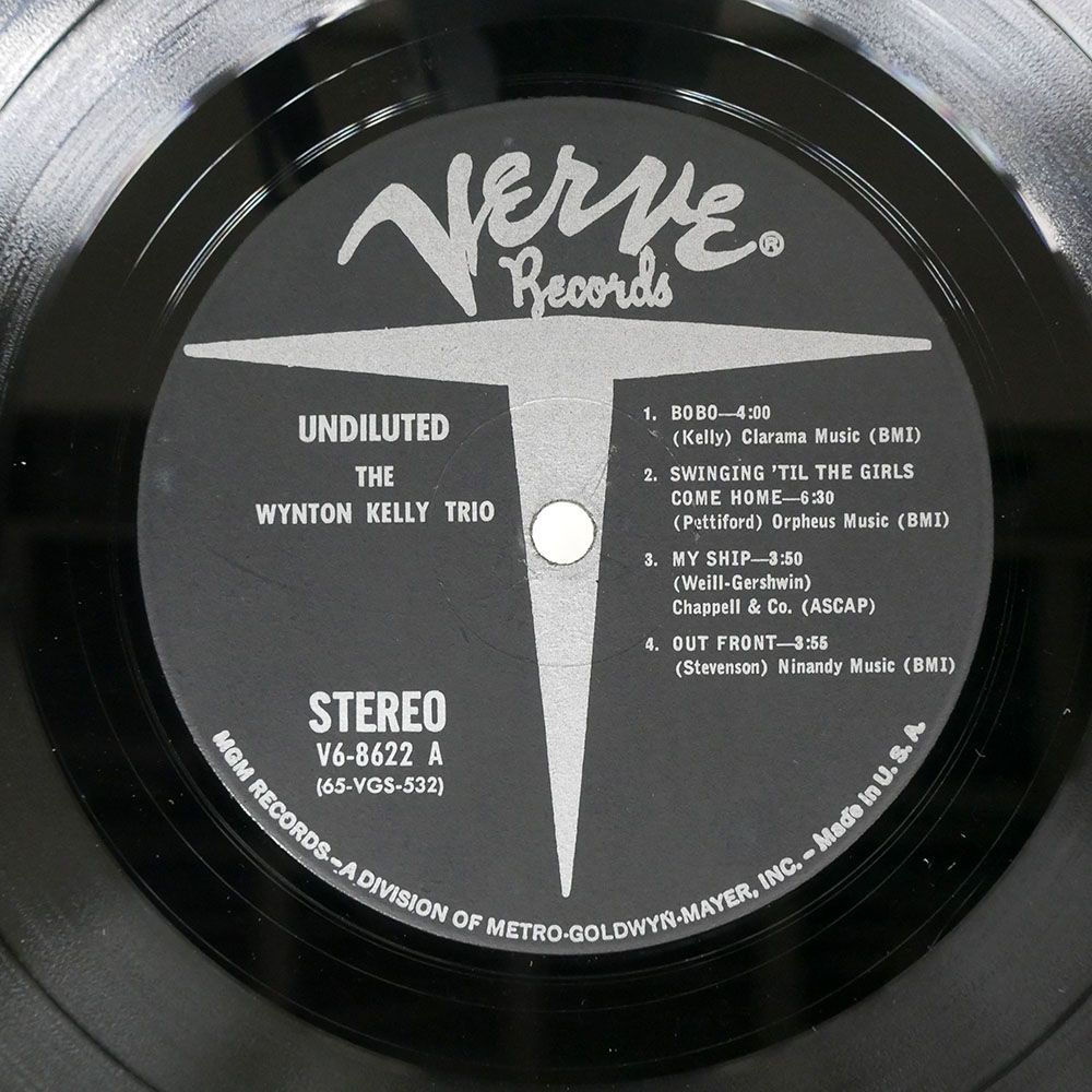 米 ステレオ盤 WYNTON KELLY TRIO/UNDILUTED/VERVE V68622 LP_画像2
