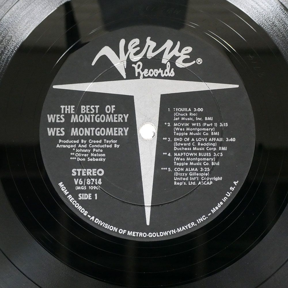 米 WES MONTGOMERY/BEST OF/VERVE V68714 LP_画像2