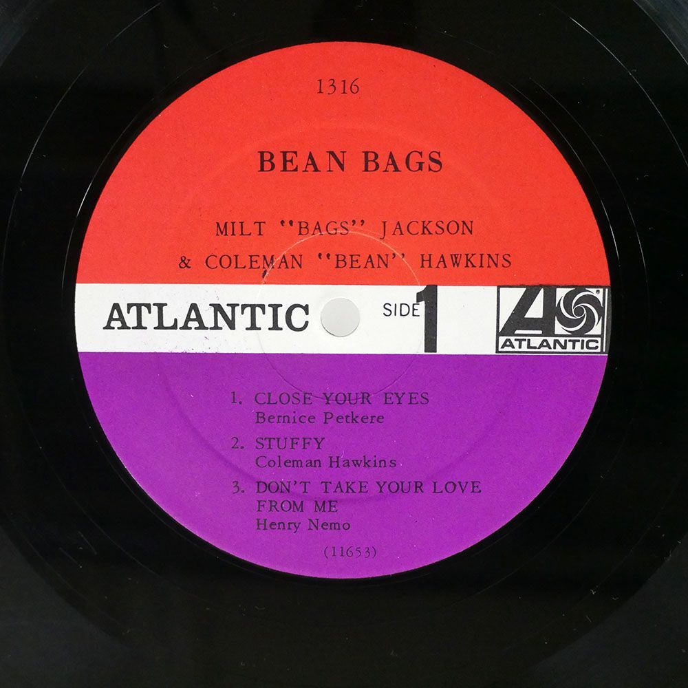 米 MILT JACKSON/BEAN BAGS/ATLANTIC 1316 LP_画像2