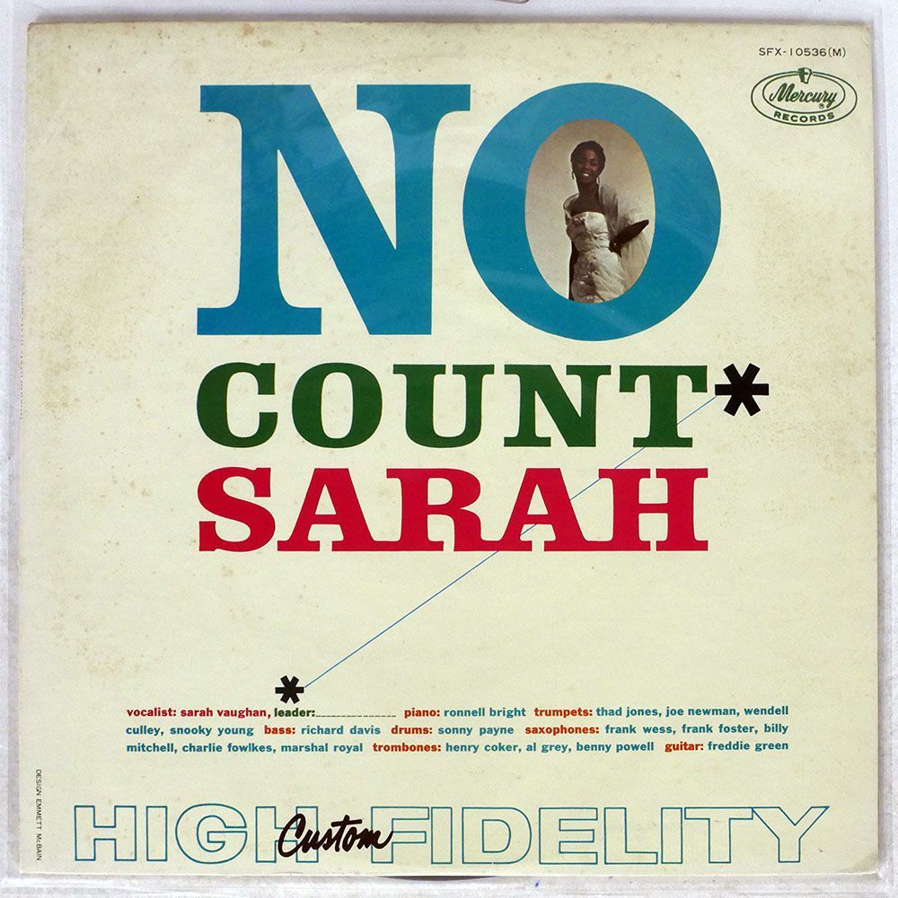 SARAH VAUGHAN/NO COUNT SARAH/MERCURY SFX10536 LP_画像1