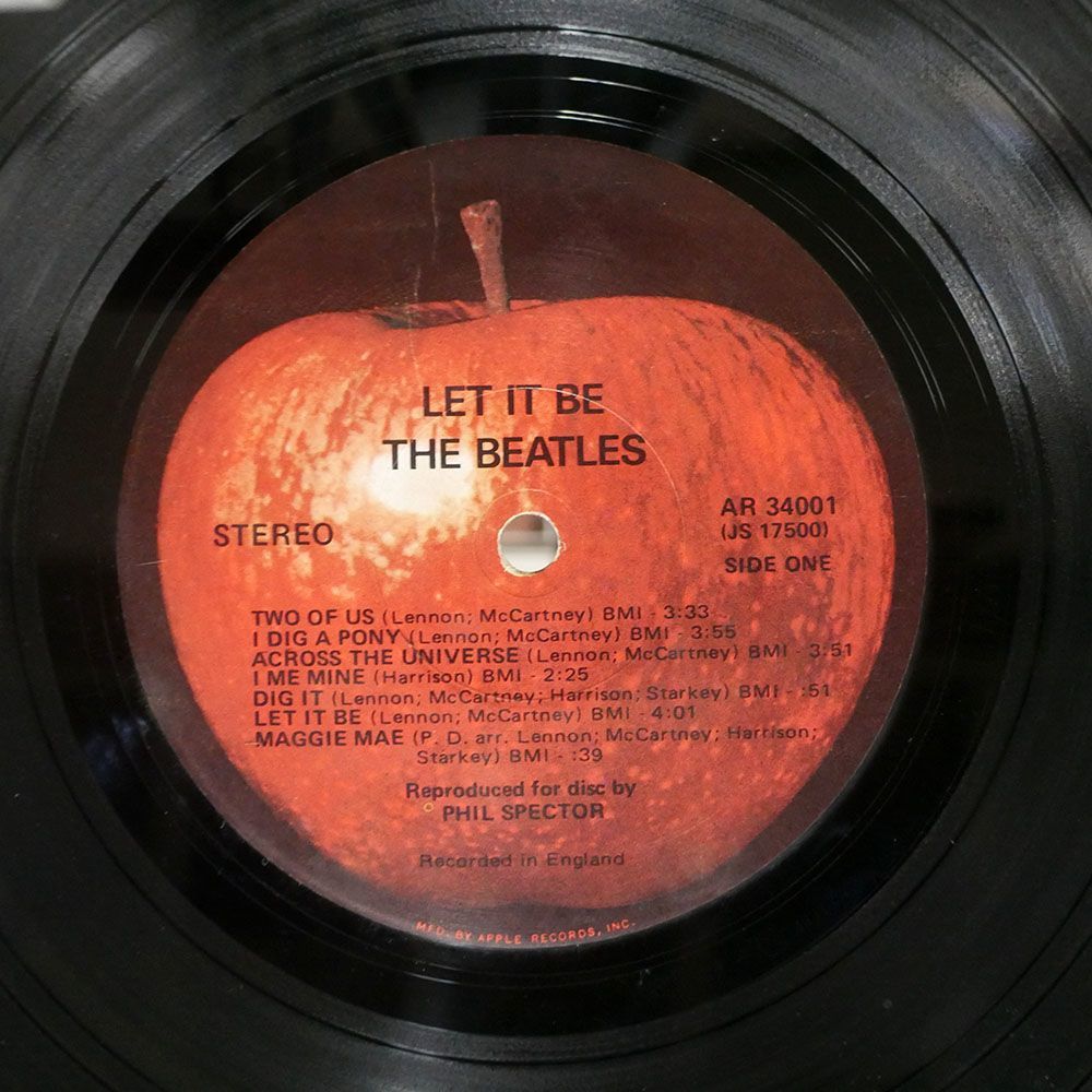 米 ORIGINAL BEATLES/LET IT BE/APPLE AR34001 LP_画像2