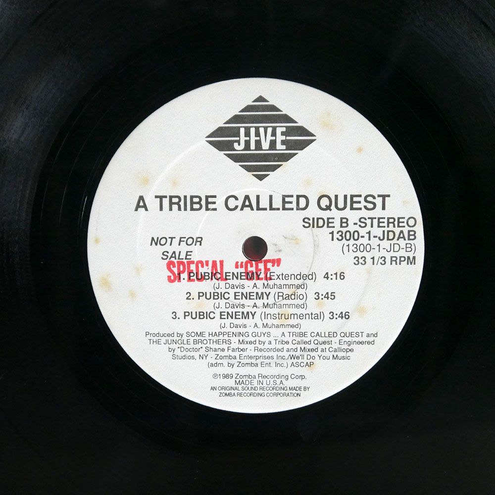 米 プロモ A TRIBE CALLED QUEST/I LEFT MY WALLET IN EL SEGUNDO/JIVE 13001JDAB 12_画像2