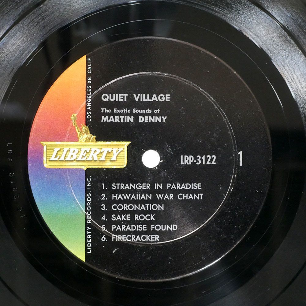 米 MARTIN DENNY/QUIET VILLAGE - THE EXOTIC SOUNDS OF/LIBERTY LRP3122 LP_画像2