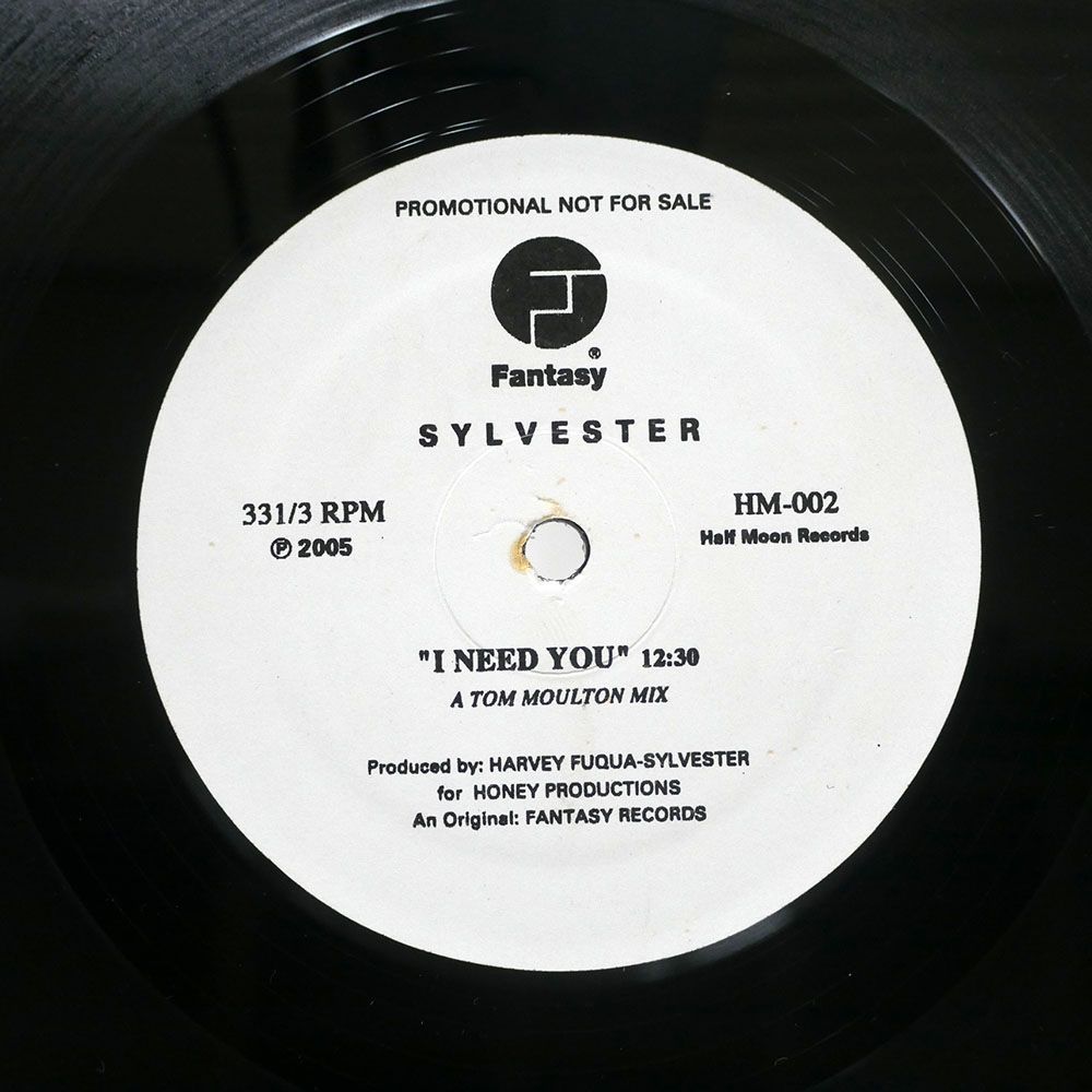 米 ブート SYLVESTER/I NEED YOU (TOM MOULTON MIX)/HALF MOON HM002 12_画像1