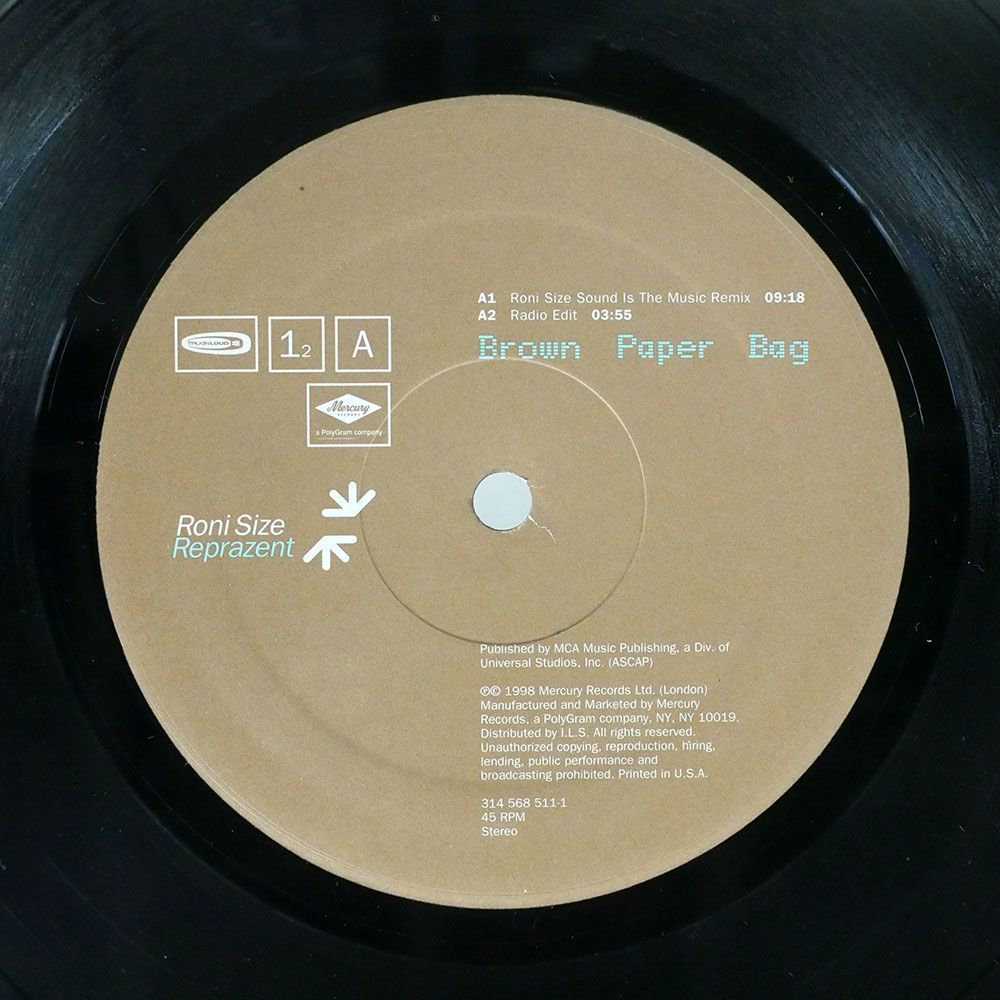 米 RONI SIZE REPRAZENT/BROWN PAPER BAG/MERCURY 3145685111 12_画像2