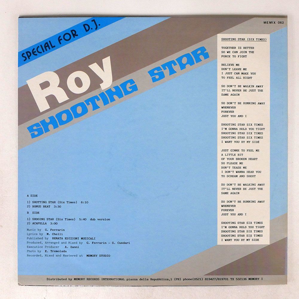 ROY/SHOOTING STAR/MEMORY MEMIX062 12_画像2