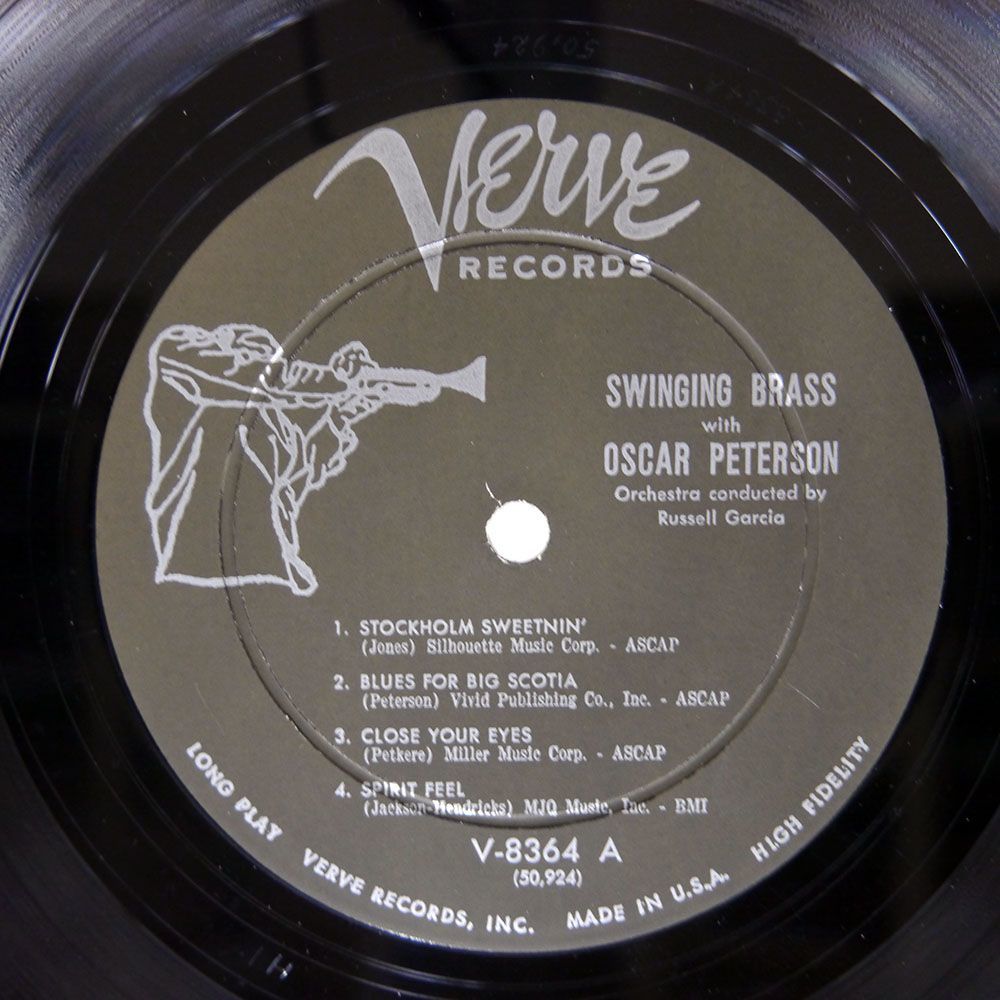 OSCAR PETERSON/SWINGING BRASS/VERVE MGV-8364 LP_画像2