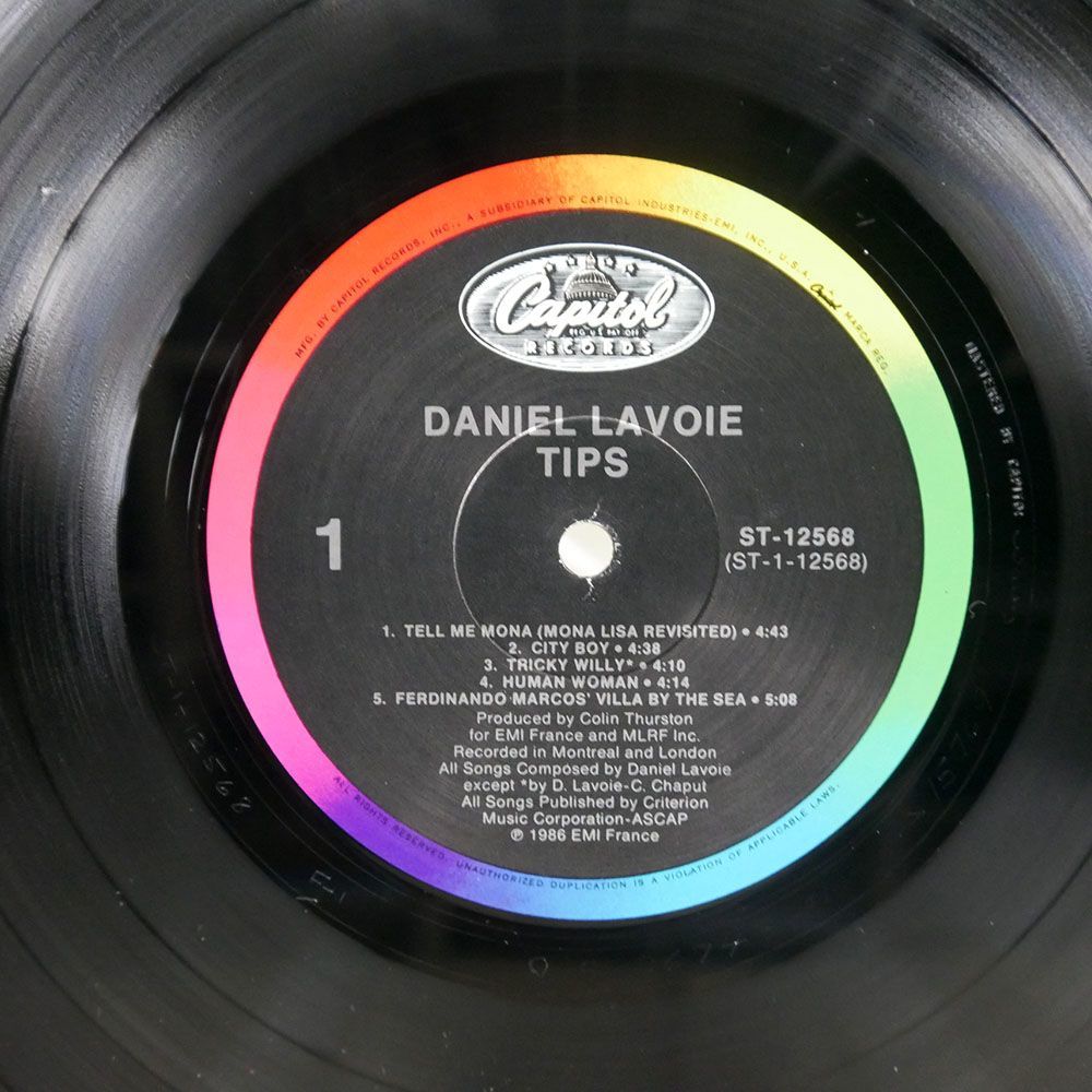 米 DANIEL LAVOIE/TIPS/CAPITOL ST12568 LP_画像2