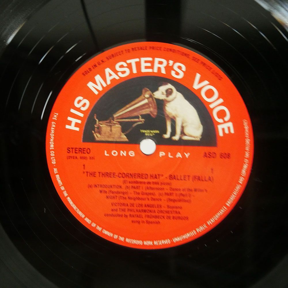 英 重量盤 Alto High-Fidelity ブルゴス/ファリャ 三角帽子/HIS MASTER’S VOICE ASD608 LP_画像2