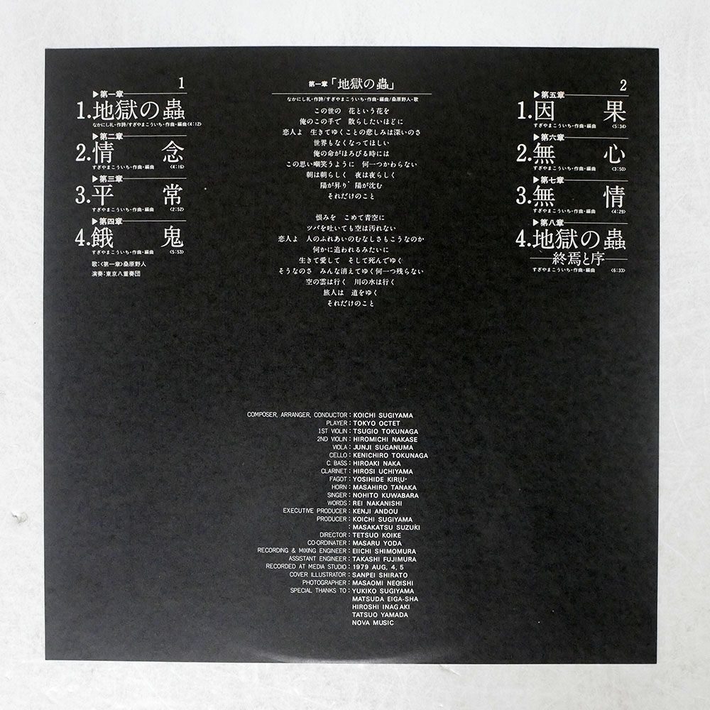 帯付き OST (すぎやまこういち)/SUITE "JIGOKU NO MUSHI/KING SKS82 LP_画像4