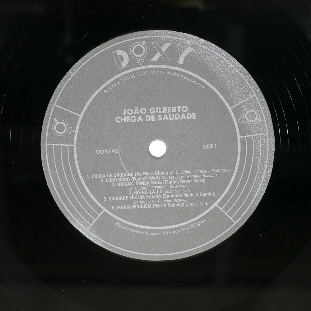 JOAO GILBERTO/CHEGA DE SAUDADE/DOXY DOY642 LP_画像2