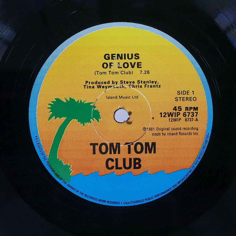 TOM TOM CLUB MR. YELLOW/GENIUS OF LOVE YELLA/ISLAND 12WIP6737 12_画像1