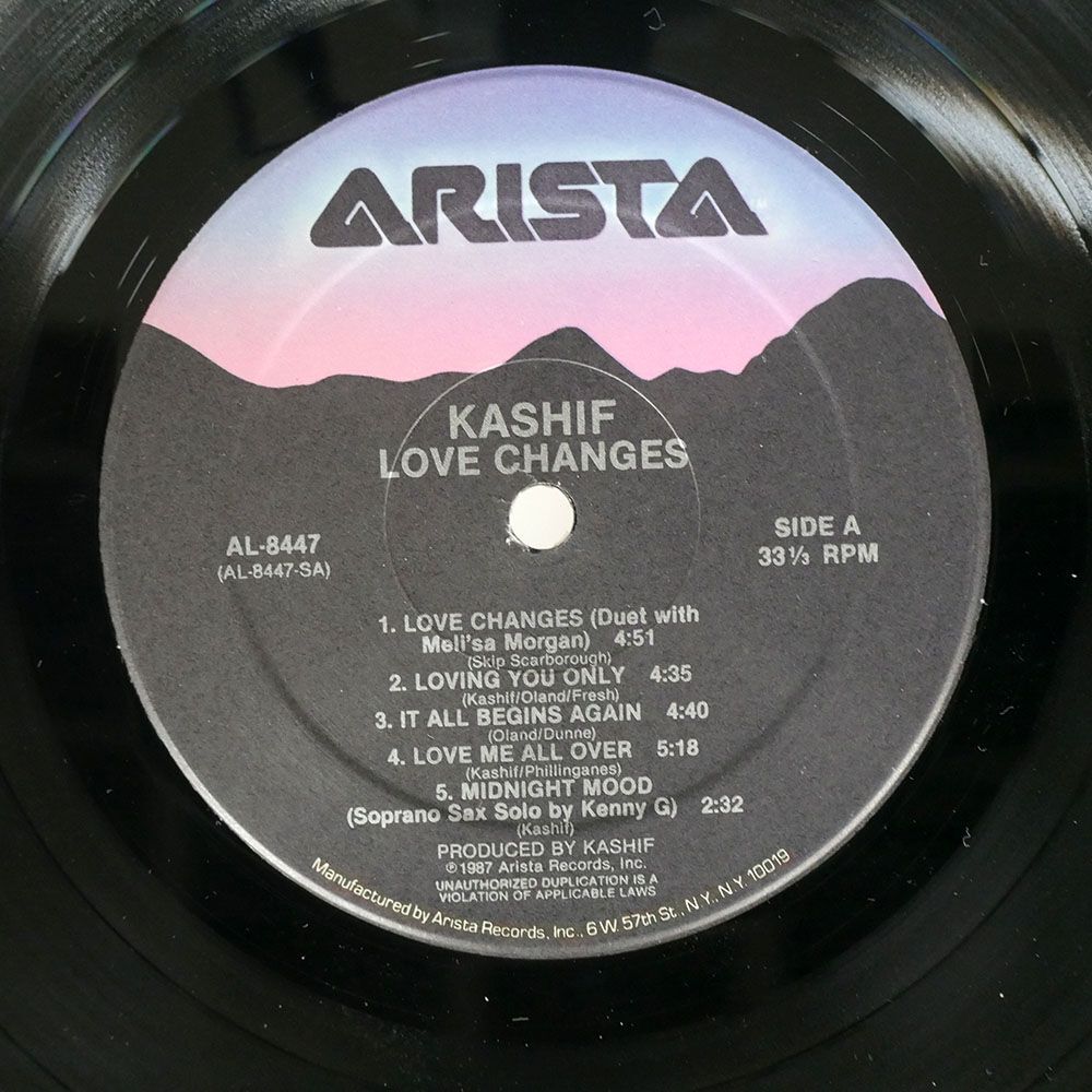 KASHIF/LOVE CHANGES/ARISTA AL8447 LP_画像2