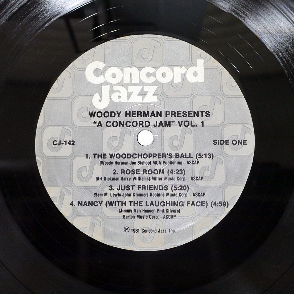 米 WOODY HERMAN/PRESENTS A CONCORD JAM VOLUME 1/CONCORD JAZZ CJ142 LP_画像2