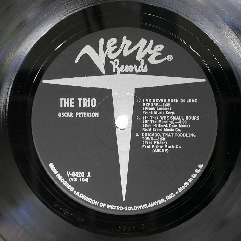 OSCAR PETERSON/TRIO - LIVE FROM CHICAGO/VERVE V8420 LP_画像2