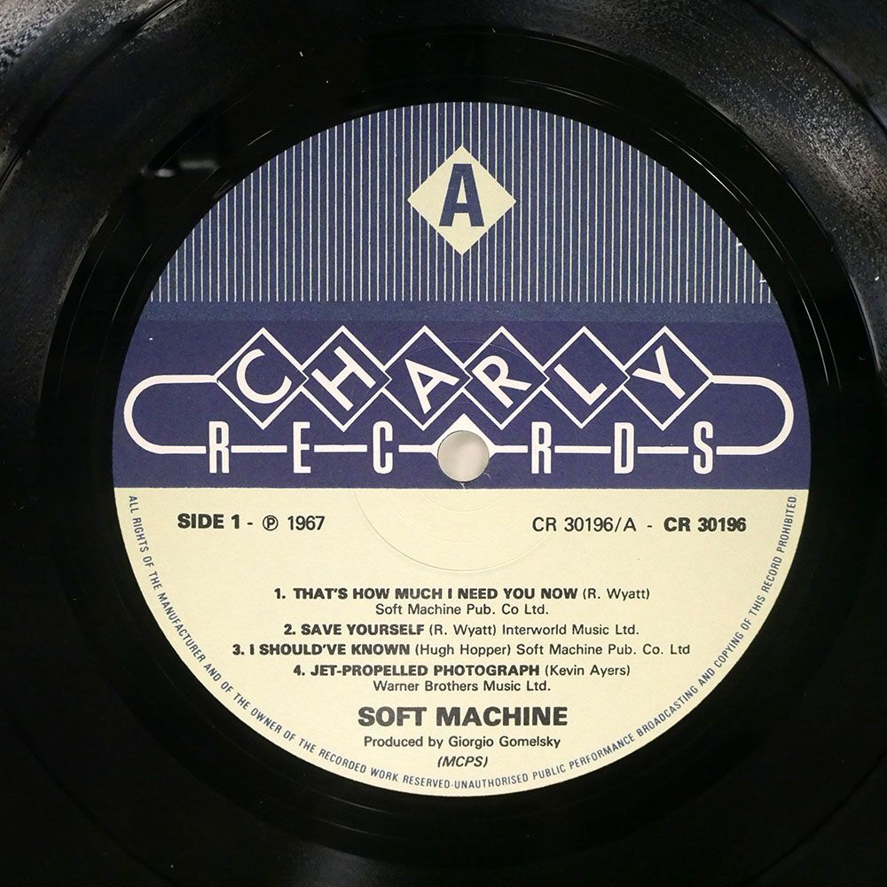 英 SOFT MACHINE/SOFT MACHINE/CHARLY CR30196 LP_画像2