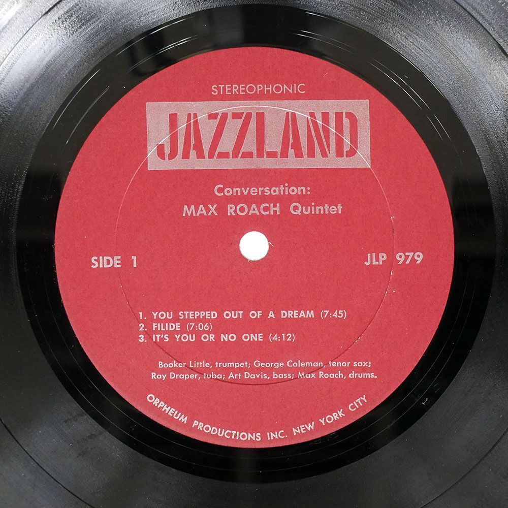 米 MAX ROACH/CONVERSATION/JAZZLAND JLP979 LP_画像2