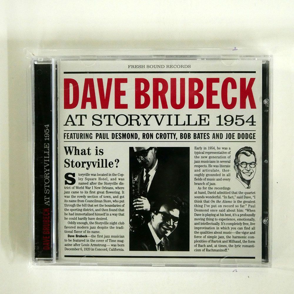 DAVE BRUBECK QUARTET/AT STORYVILLE: 1954/FRESH SOUND RECORDS FSR-CD 414 CD □_画像1