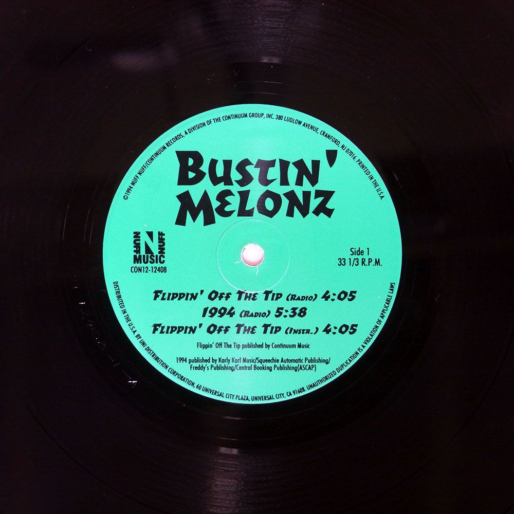 米 BUSTIN’ MELONZ/FLIPPIN’ OFF THE TIP 1994/NUFF NUFF MUSIC CON1212408 12_画像2