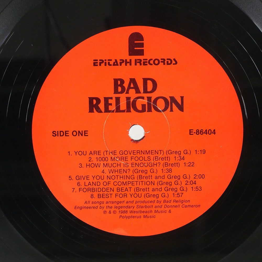 BAD RELIGION/SUFFER/EPITAPH E86404 LP_画像3