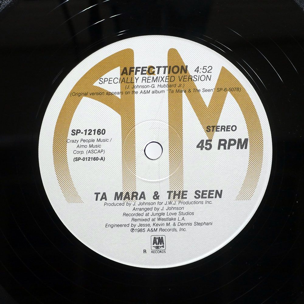 米 TA MARA & THE SEEN/AFFECTTION/A&M SP12160 12_画像2
