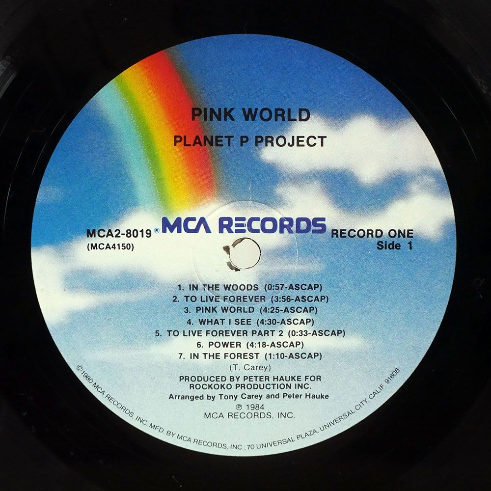 PLANET P PROJECT/PINK WORLD/MCA MCA28019 LPの画像2