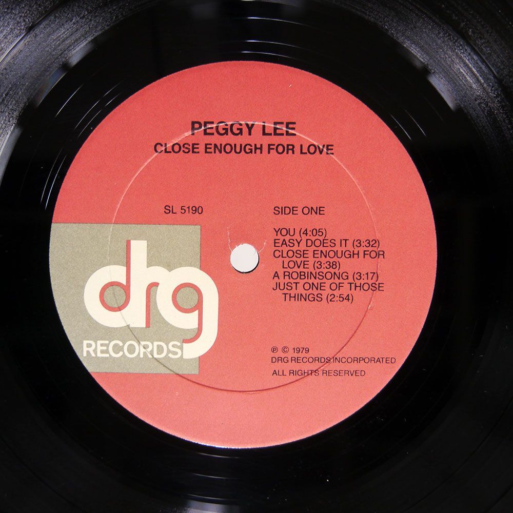 PEGGY LEE/CLOSE ENOUGH FOR LOVE/DRG SL5190 LP_画像2