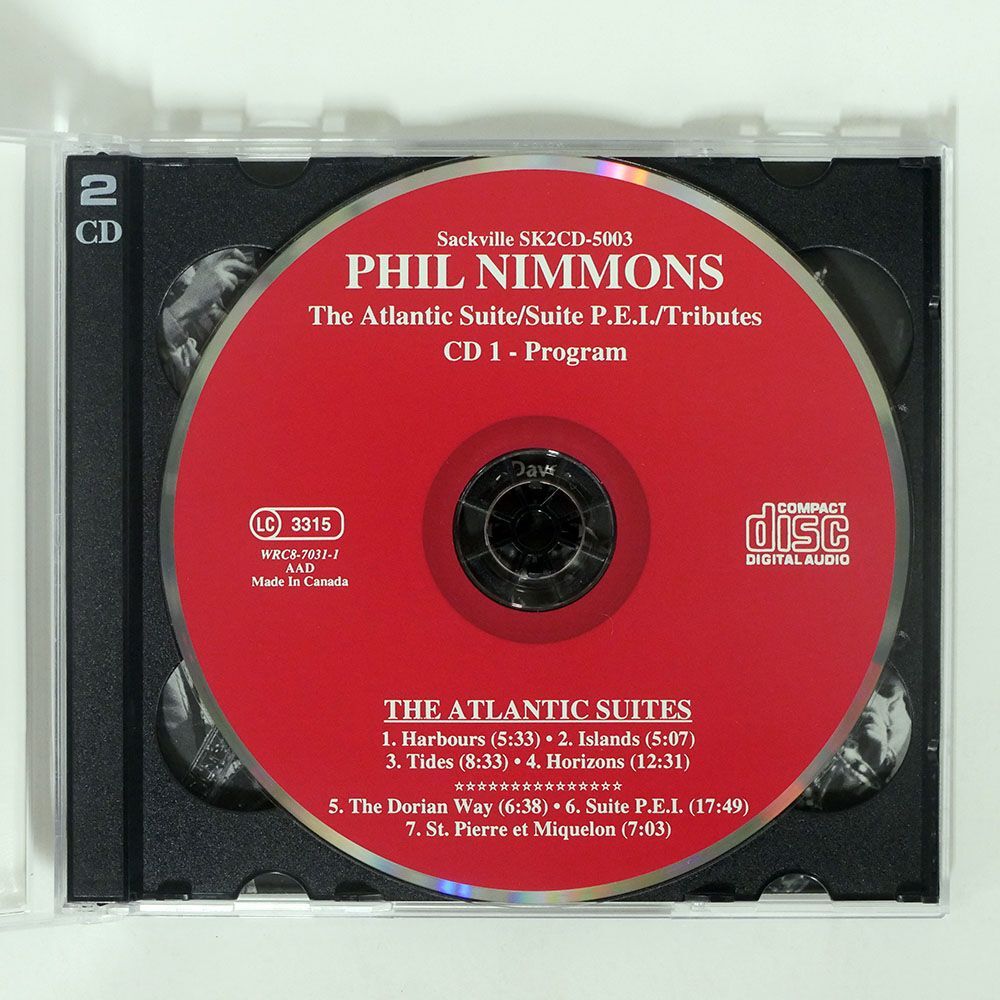 PHIL NIMMONS/ATLANTIC SUITE / SUITE P.E.I. / TRIBUTES/SACKVILLE SK2CD 5003 CD_画像2