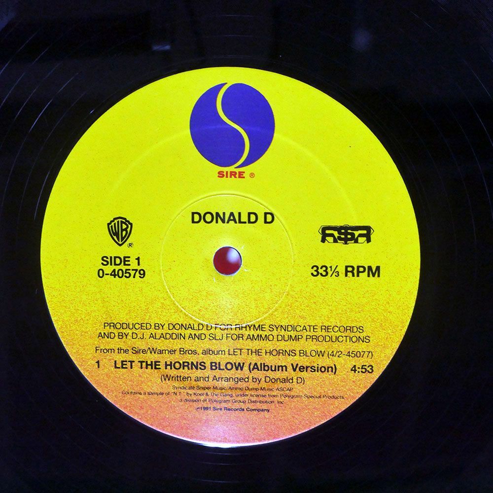 DONALD D/LET THE HORNS BLOW/SIRE 040579 12の画像2