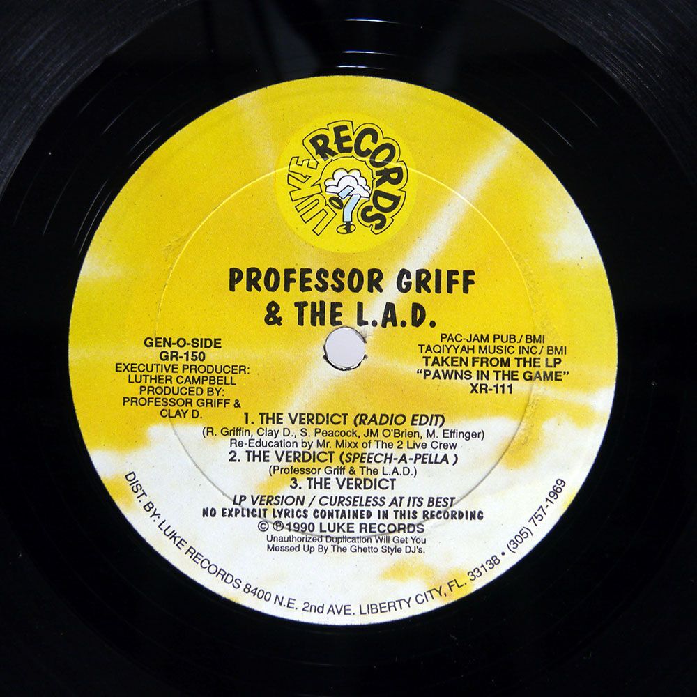 米 PROFESSOR GRIFF AND THE LAST ASIATIC DISCIPLES/VERDICT/LUKE GR150 12_画像2