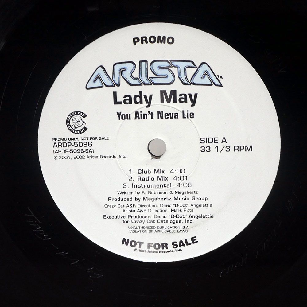 LADY MAY/YOU AIN’T NEVA LIE THE DICK & THE DOUGH/ARISTA ARDP5096 12の画像2