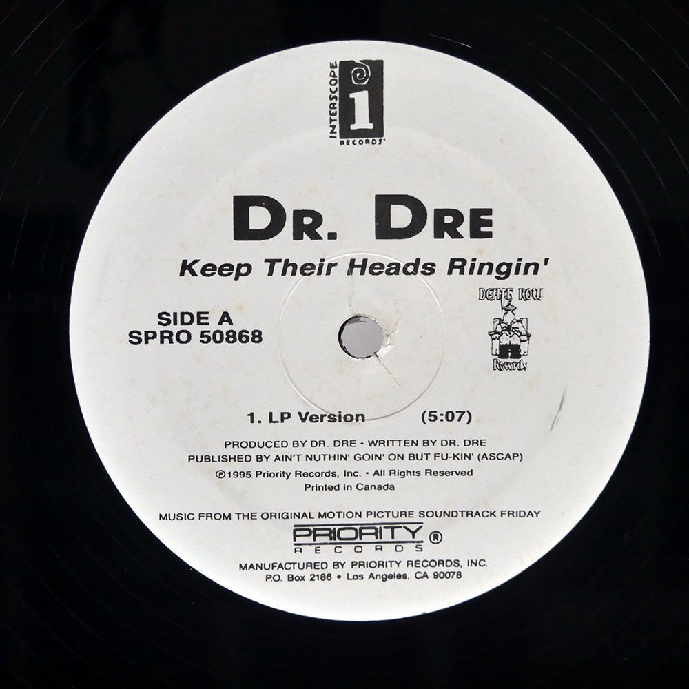 DR. DRE/KEEP THEIR HEADS RINGIN/INTERSCOPE SPRO50868 12_画像1