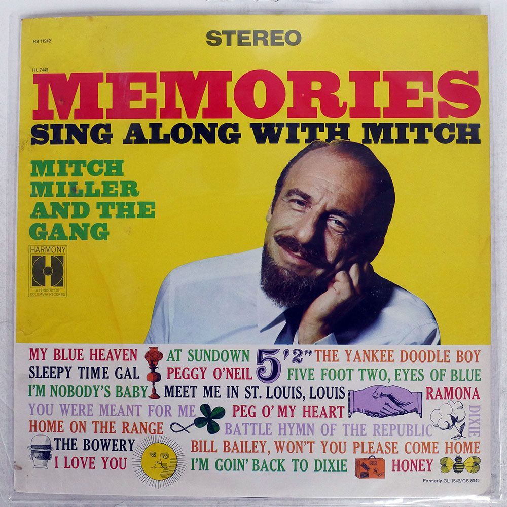 MITCH MILLER AND THE GANG/MEMORIES SING ALONG WITH MITCH/HARMONY HS11242 LPの画像1