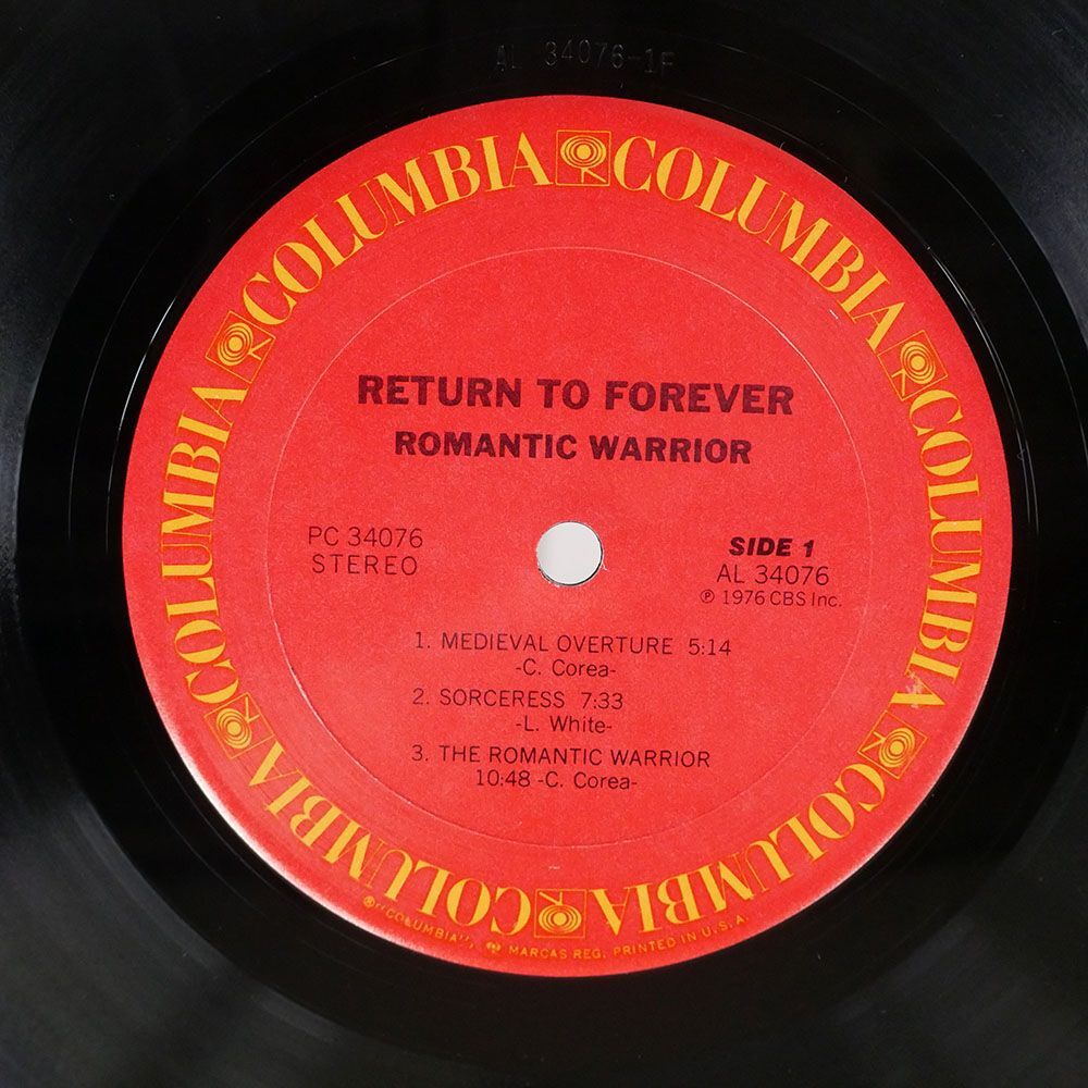 米 RETURN TO FOREVER/ROMANTIC WARRIOR/COLUMBIA PC34076 LPの画像2