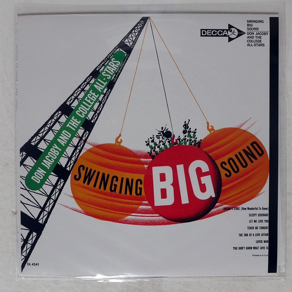 DON JACOBY/SWINGING BIG SOUND/DECCA DL4241 LP_画像1