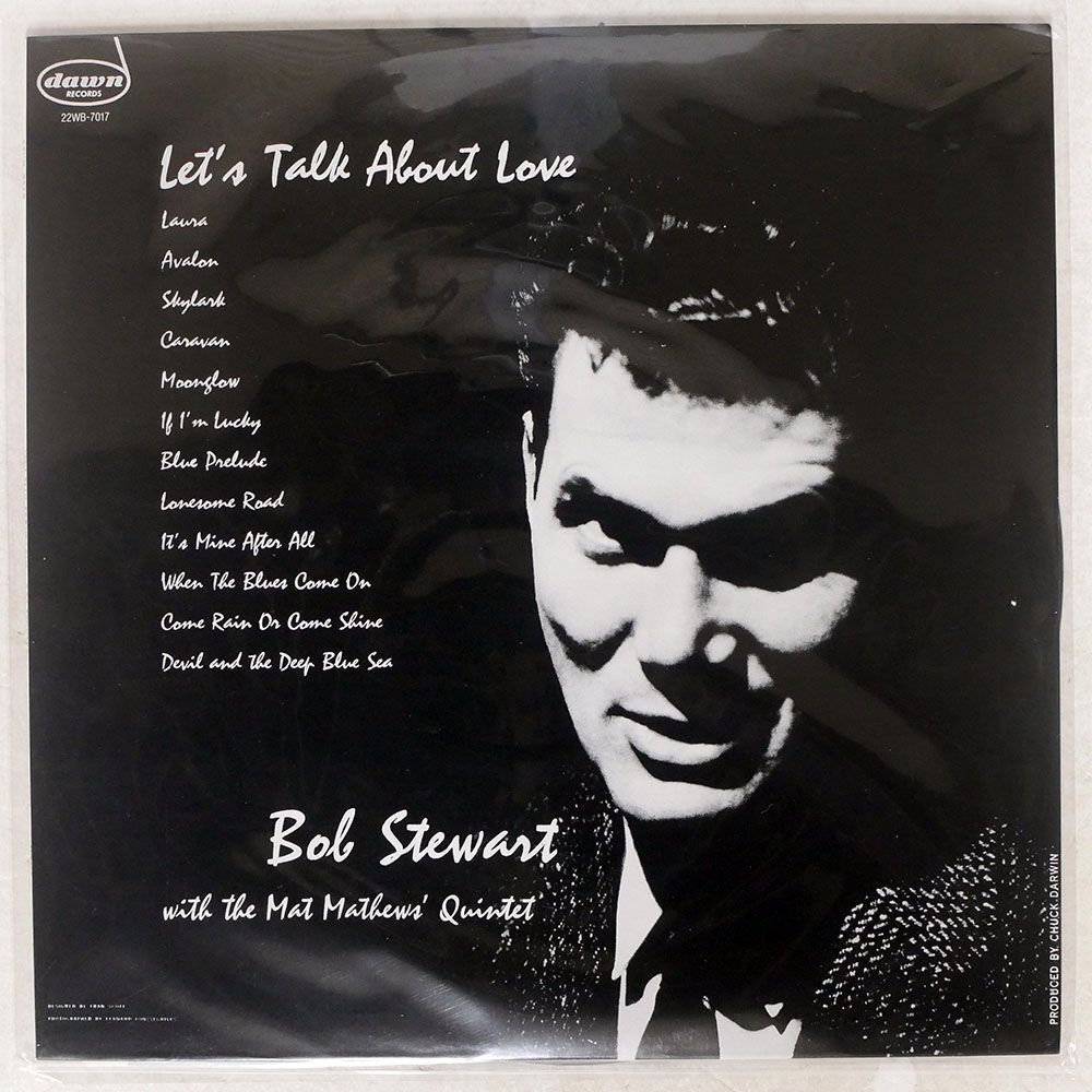BOB STEWART/LET’S TALK ABOUT LOVE/DAWN 22WB7017 LPの画像1