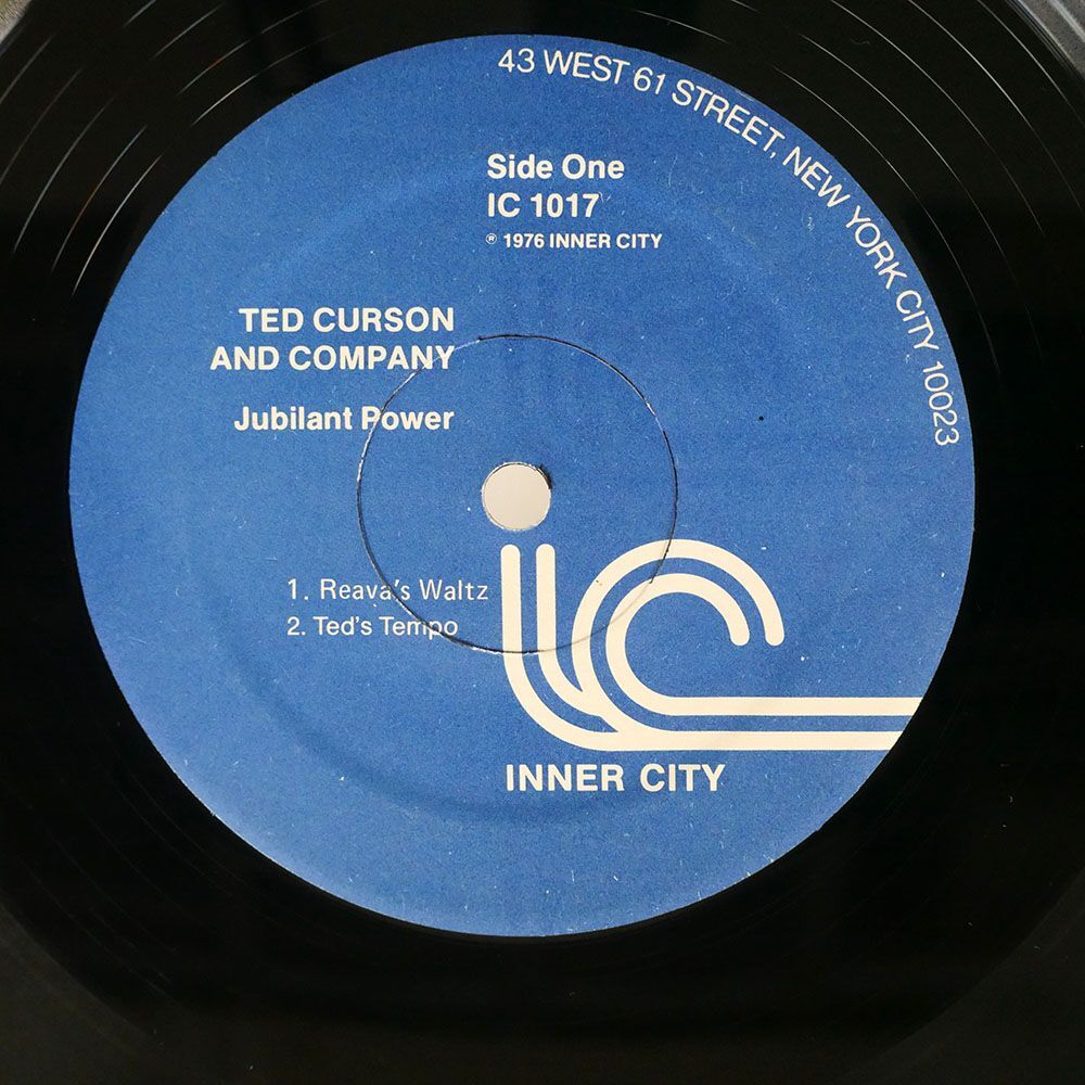 米 TED CURSON & COMPANY/JUBILANT POWER/INNER CITY IC1017 LPの画像2