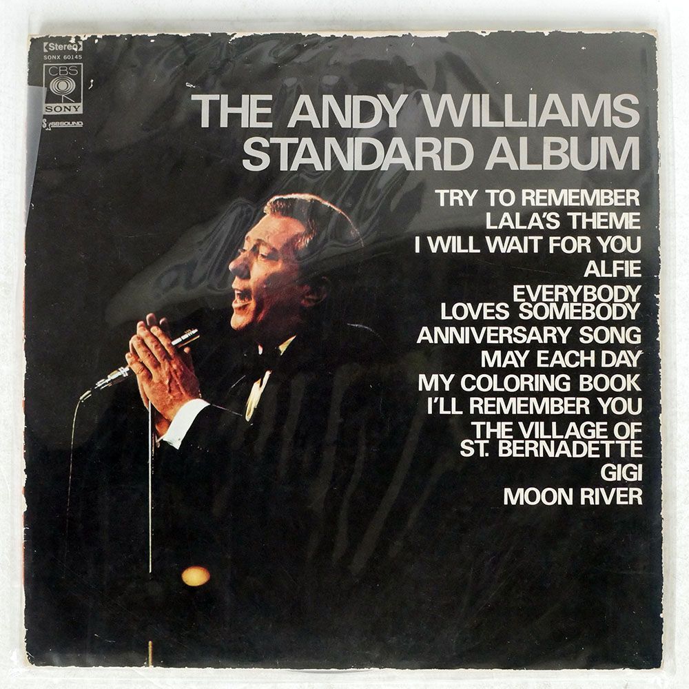ANDY WILLIAMS/STANDARD ALBUM/CBS SONY SONX60145 LP_画像1